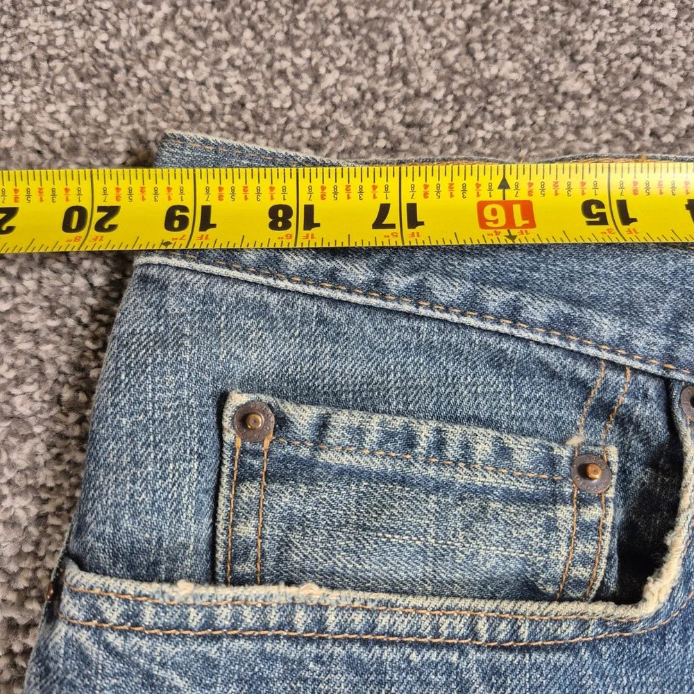 Polo Ralph Lauren Jeans Mens 38x28 Blue‎ Classic Five Pocket Straight Leg Denim